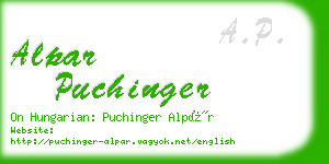 alpar puchinger business card